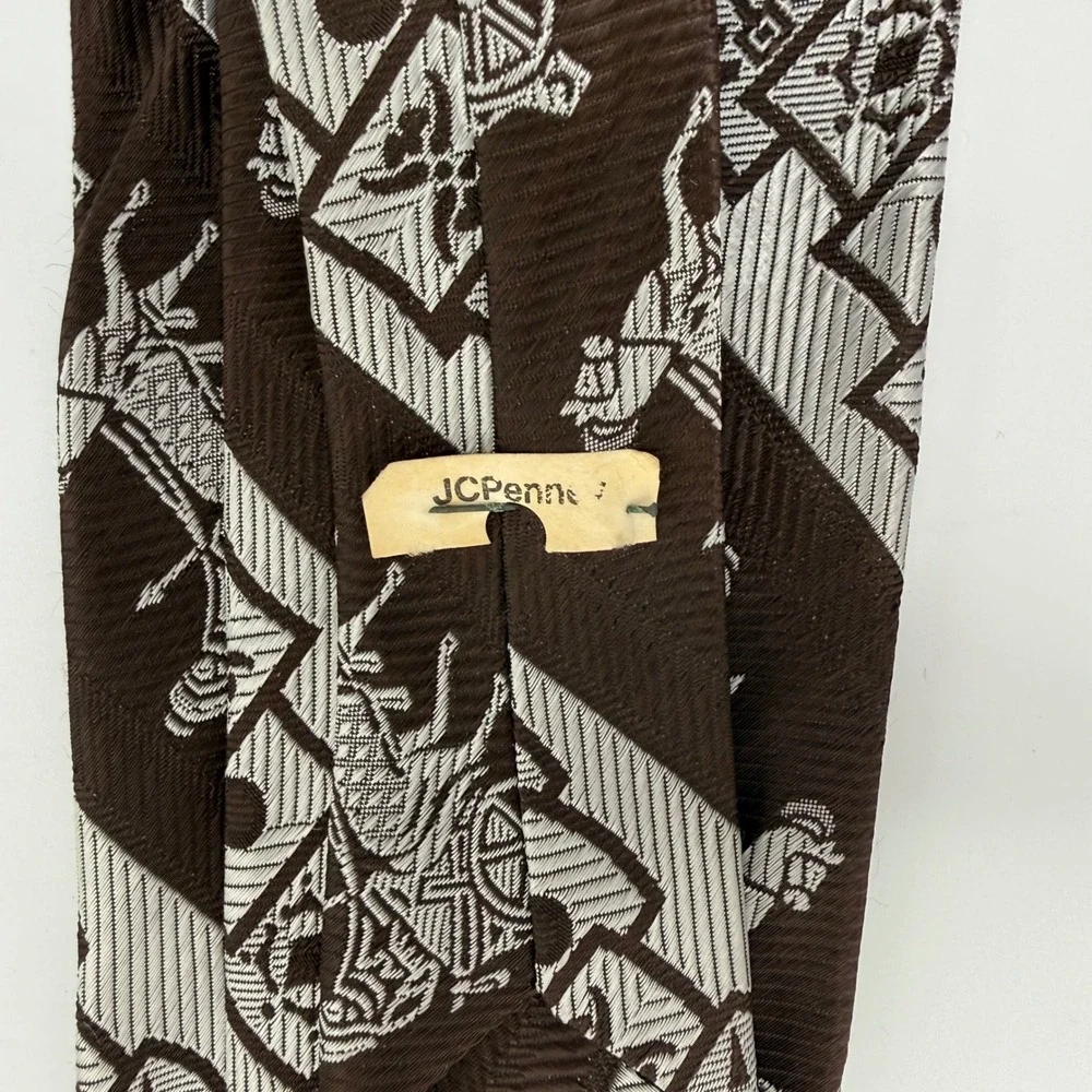 Vintage 60s/70s -Men's Necktie Lot of 3 Wembley JCPenney Wide Retro Ties